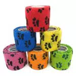 LisaCare selbsthaftende Bandage - 6 Rollenpflaster Hunde Verbandsmaterial 5cm - elastische Bandage - Haftbandage Hund medizinisch zertifiziert