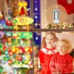 Luckits LED Weihnachtsbeleuchtung mit Timer und Fernbedienung für Fenster