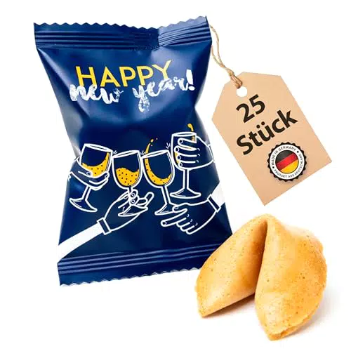 Lucky Treats Silvester Glückskekse - Vegan mit Salted Caramel Geschmack