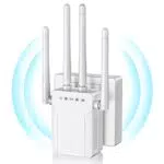 MEETOWN WLAN Verstärker Ultraxtendex WiFi Repeater mit LAN Anschluss 300 Mbit/s