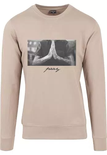 Mister Tee Herren Pray Crewneck - Stilvoller Pullover für Herren