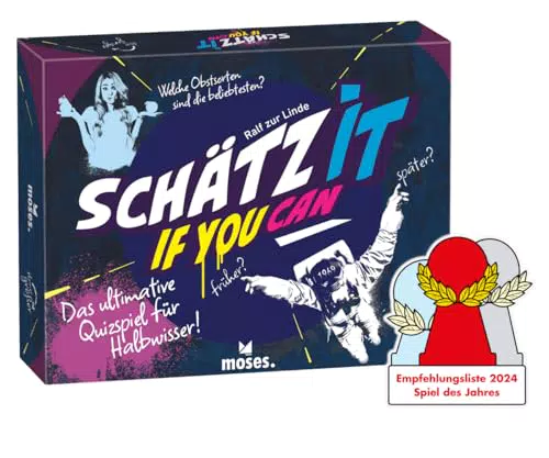 Moses 90152 Konzept Schätzspiel für Halbwisser – Gesellschaftsspiel für 2-5 Spieler