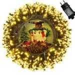 Moxled Lichterkette Weihnachtsbaum 35m mit Timer und 8 Modi für Außenbeleuchtung