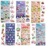 Naler 3D Weihnachtssticker für Scrapbooking und Dekoration