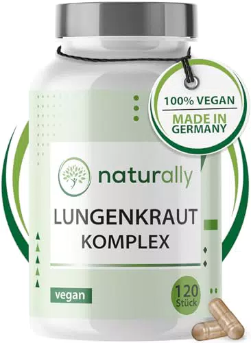 Lungenkraut Kapseln mit Eukalyptus, Thymian, Ingwer und Vitamin B2 - vegan