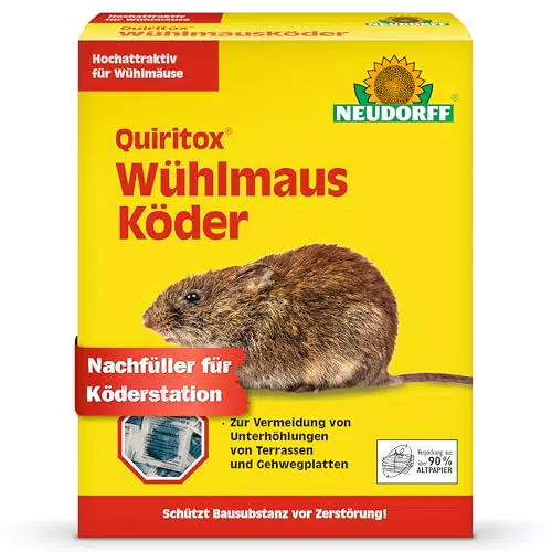 Neudorff Quiritox WühlmausKöder – Effektive Köder gegen Wühlmäuse