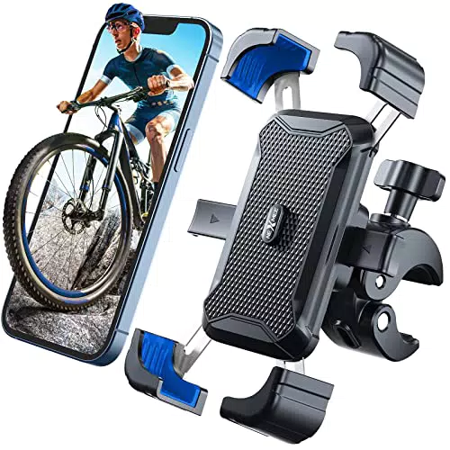 NEXMEE Handyhalterung für Motorrad und Fahrrad, 360° drehbar für Smartphones