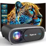 Nigecue 4K Beamer mit Autofokus, WiFi6, Bluetooth und 300 Display