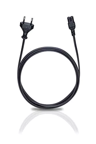 Oehlbach Powercord C7 - Hochflexibles Netzkabel 2-polig mit Euro-Stecker