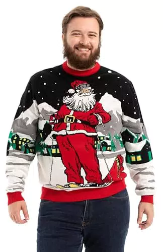 OFF THE RACK Weihnachtspullover Unisex Lustig Chunky Fair Isle für Après Ski