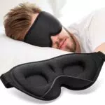 onaEz 2024 Schlafmaske für Frauen und Herren, 3D konturiert, 100% lichtblockierend