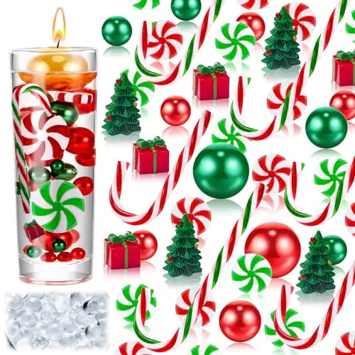 OneNine Weihnachtsvasenfüller Wasserperlen für Tischdekorationen zu Weihnachten