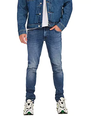 ONLY & SONS Herren Jeans ONSLOOM Slim Fit - Bequeme Slim Fit Denim