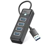 ORICO USB Hub 3.0, 4-Port USB Splitter für Laptop, schnelle Datenübertragung