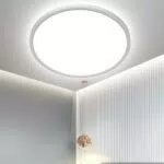 OTREN LED Deckenleuchte Flach 4000K, Moderne Badlampe IP44 Ø23 cm