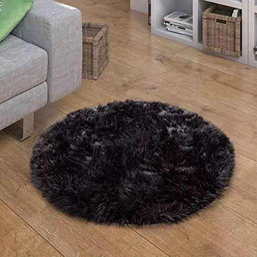 Paco Home Kunstfell Teppich Herzform Rund – Verschiedene Designs