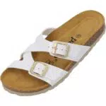 Palado Damen Pantoletten Arrila - Bequeme Sandalen mit Kork-Fußbett
