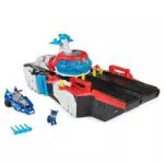 PAW PATROL Mighty Kinofilm: Marine Hauptquartier Spielset mit Chase Figur