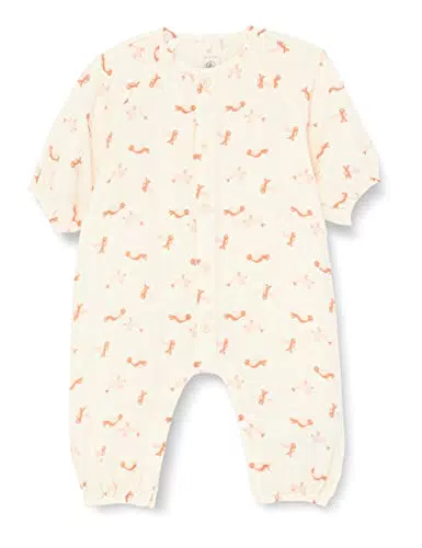 Petit Bateau Baby Mädchen Overall Langer Schnitt für komfortable Bewegungsfreiheit