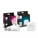 Philips Hue LED E27 Lampe mit Hue Bridge – Steuerung per App und Sprache