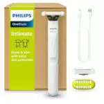 Philips OneBlade Intimate - Elektrischer Intimrasierer mit SkinProtect Klingen