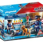 PLAYMOBIL Polizei-Straßensperre City Action 6878 für Kinder ab 5 Jahren