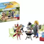 PLAYMOBIL Family Fun 71427 Grill- und Camping-Spielset für Kinder ab 4 Jahren