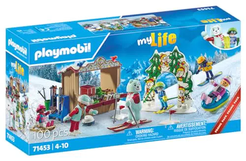 PLAYMOBIL MyLife Skiwelt Spielset für Kinder ab 4 Jahren