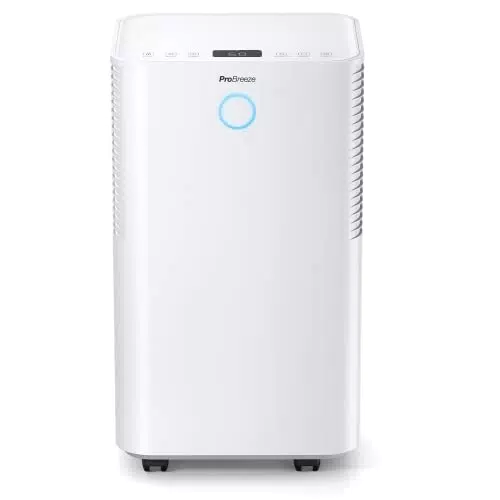 Pro Breeze Luftentfeuchter 12L - Elektrischer Entfeuchter mit Feuchtigkeitssensor und Timer