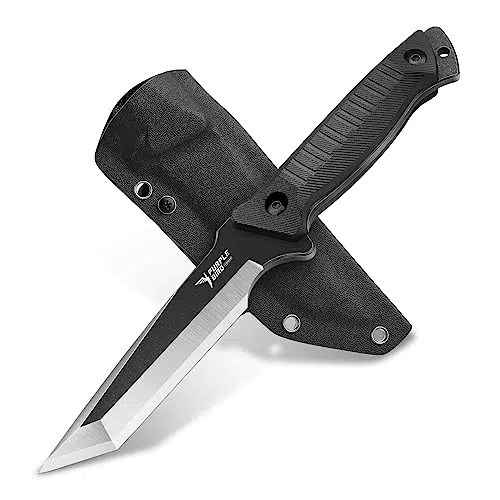 PURPLEBIRD Jagdmesser mit feststehender Klinge und G10 Griff für Outdoor-Aktivitäten