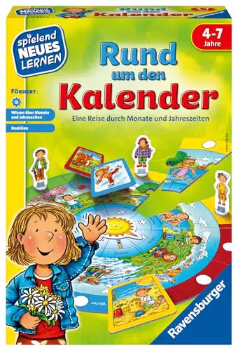 Ravensburger Rund um den Kalender – Lernspiel für Kinder von 4-7 Jahren