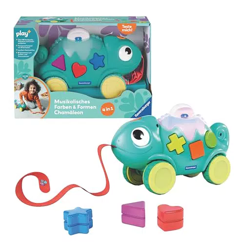 Ravensburger Play+ Chamäleon Sortierspielzeug mit Licht- und Soundeffekten