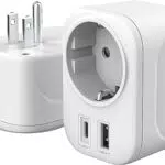 Reisestecker Adapter USA Deutschland mit USB A & C – Stromadapter für Reisen