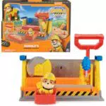 Rubble & Crew Werkstatt Spielset mit Hundefigur und Kinetic Sand für Kinder ab 3 Jahren