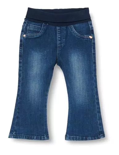 s.Oliver Junior Mädchen Jeans mit elastischem Bund - Blau