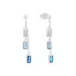 s.Oliver Ohrstecker 925 Sterling Silber mit Zirkonia, Modell 2031452