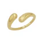 s.Oliver Ring Edelstahl Damen Ringe, Gold, Kommt in Schmuck Geschenk Box
