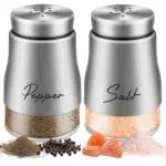 Klein Salz und Pfefferstreuer Set mit Deckel für Küche und BBQ