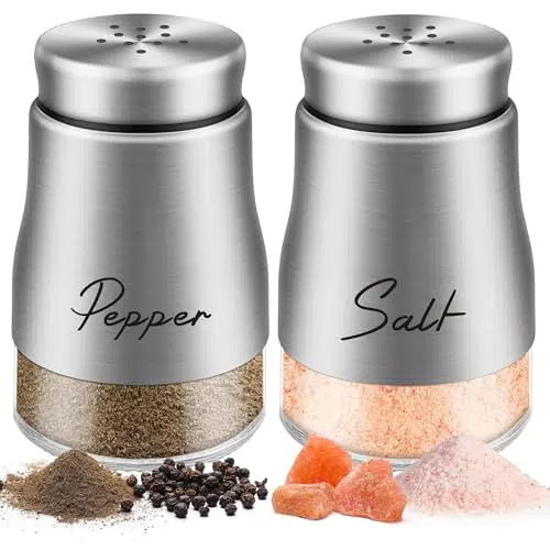Klein Salz und Pfefferstreuer Set mit Deckel für Küche und BBQ