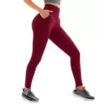 Sanpetix Damen Hochtaillierte Sportleggings mit Taschen für Gym und Yoga