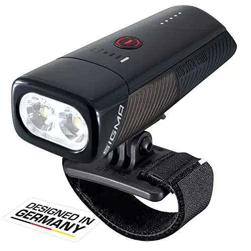 SIGMA Buster 1100 HL – Wiederaufladbare Helmleuchte mit 1100 Lumen und 5 Modi
