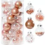 SinLaw Weihnachtskugeln Kunststoff Ornamente für Weihnachtsbaum Bruchsicher