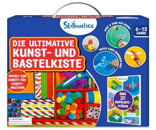 Skillmatics Bastelkiste mit kreativen Ideen und Schritt-für-Schritt-Anleitungen für Kinder