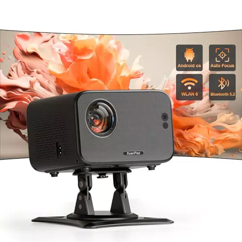 XuanPad Mini Beamer 4K, Full HD 1080P, WiFi, Bluetooth, 3D Stereo Sound