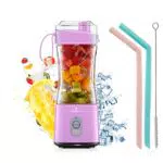 Vaeqozva Tragbarer Smoothie Maker Mixer - USB Wiederaufladbarer Mini Mixer