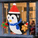 Solpex aufblasbare Weihnachtsdekoration - Niedlicher Pinguin für den Garten
