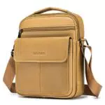 SPAHER Umhängetasche Herren aus echtem Leder - Schultertasche Crossbody Bag