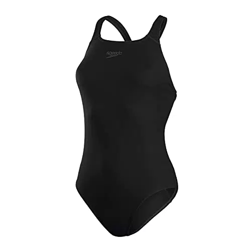 Speedo Damen Endurance+ Medalist Badeanzug, Schwarz