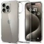 Spigen Ultra Hybrid Hülle für iPhone 15 Pro – Transparent und Dünn