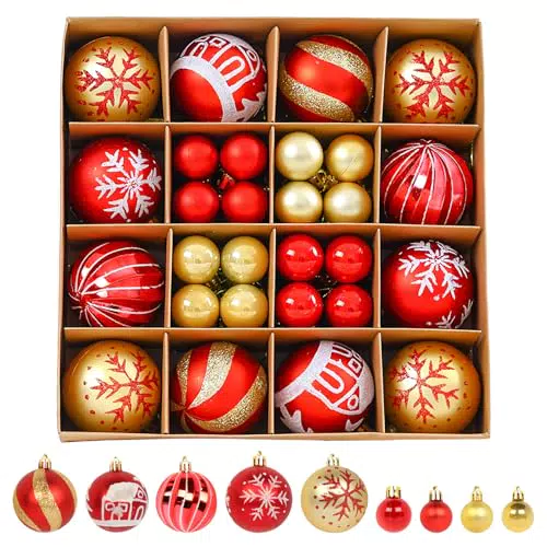 Sporgo Weihnachtskugeln Set – Bruchsicherer Christbaumschmuck für die Festtage